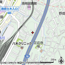神奈川県横浜市港南区野庭町596-1周辺の地図