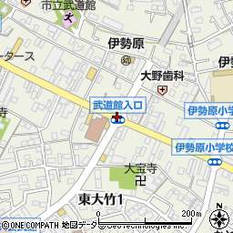 武道館入口周辺の地図