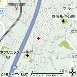 神奈川県横浜市港南区野庭町168-2周辺の地図