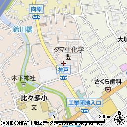 タマ生化学株式会社　伊勢原工場周辺の地図