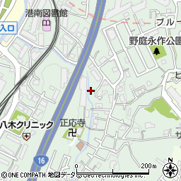 神奈川県横浜市港南区野庭町163周辺の地図