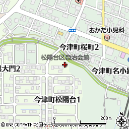 松陽台区区民集会場周辺の地図