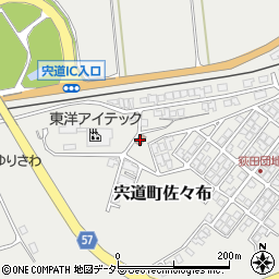 荻田団地公民館周辺の地図