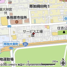 岐阜新聞社各務原支局周辺の地図