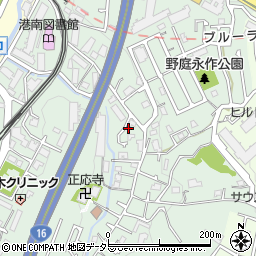 神奈川県横浜市港南区野庭町168周辺の地図