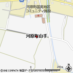 鳥取県鳥取市河原町山手周辺の地図