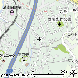 神奈川県横浜市港南区野庭町157-5周辺の地図