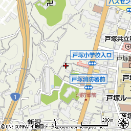 神奈川県横浜市戸塚区戸塚町4217-11周辺の地図