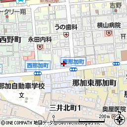 岐阜県各務原市那加西那加町14周辺の地図