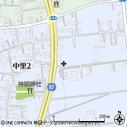 千葉県木更津市中里189周辺の地図