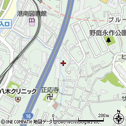 神奈川県横浜市港南区野庭町163-9周辺の地図