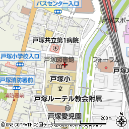 横浜市戸塚公会堂周辺の地図