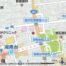藤沢市湘南台市民センター周辺の地図