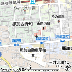 岐阜県各務原市那加西那加町196周辺の地図