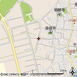 滋賀県長浜市川道町周辺の地図