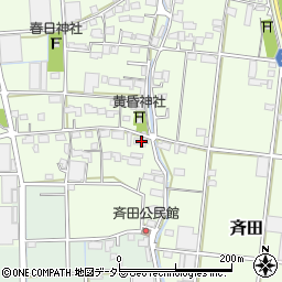 岐阜県安八郡神戸町斉田392周辺の地図