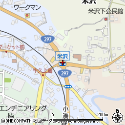 米沢周辺の地図