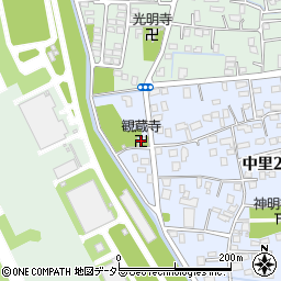 観蔵寺周辺の地図