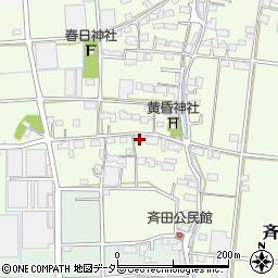 岐阜県安八郡神戸町斉田389周辺の地図