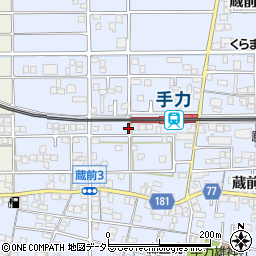 岐阜県岐阜市蔵前周辺の地図