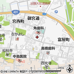 島根県出雲市大社町杵築東488-2周辺の地図