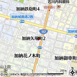 岐阜県岐阜市加納矢場町周辺の地図