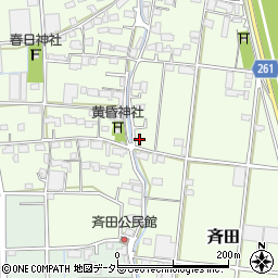岐阜県安八郡神戸町斉田522周辺の地図