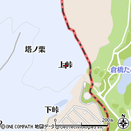 愛知県犬山市善師野上峠周辺の地図