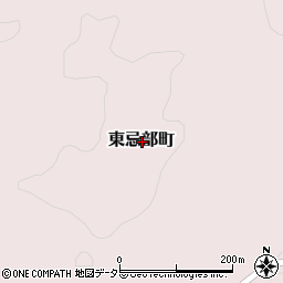 島根県松江市東忌部町周辺の地図