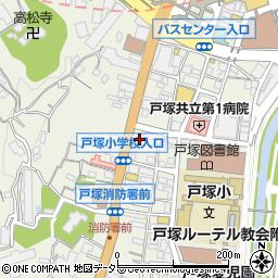 中央労働金庫　戸塚ローンセンター周辺の地図