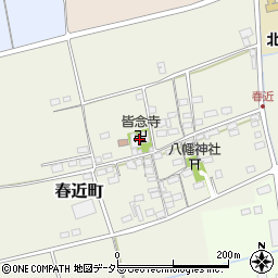 皆念寺周辺の地図