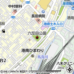 六反田公園周辺の地図