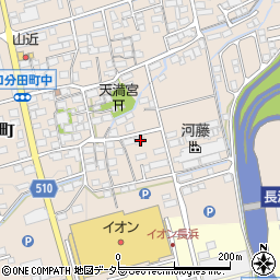 滋賀県長浜市口分田町854-1周辺の地図