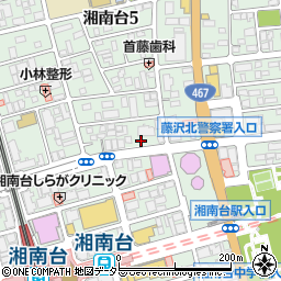 カギの救急車湘南台受付センター周辺の地図