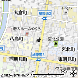 岐菱商事株式会社　岐阜給油所周辺の地図