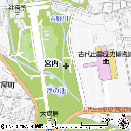 日交タクシー大社営業所周辺の地図
