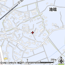 神奈川県伊勢原市池端466-3周辺の地図