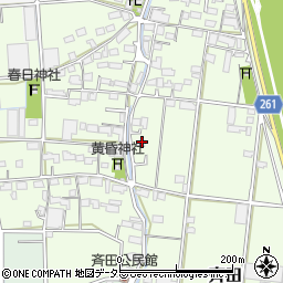 岐阜県安八郡神戸町斉田505周辺の地図