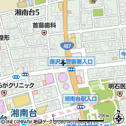 ファミリーマート湘南台文化センター前店周辺の地図