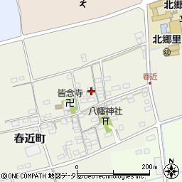 滋賀県長浜市春近町周辺の地図