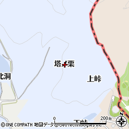 愛知県犬山市善師野塔ノ栗周辺の地図