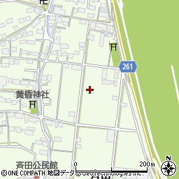 岐阜県安八郡神戸町斉田周辺の地図