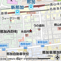 岐阜県各務原市那加楽天地町周辺の地図