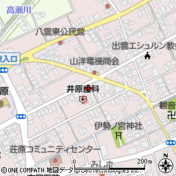 島根県出雲市斐川町荘原3127周辺の地図