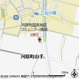 鳥取市立国英地区公民館周辺の地図