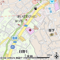 横浜市港南スポーツセンター周辺の地図