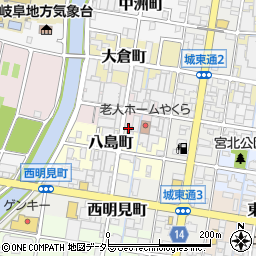 岐阜県岐阜市矢倉町12周辺の地図