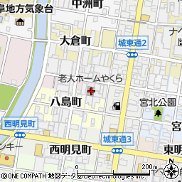 岐阜県岐阜市矢倉町8周辺の地図