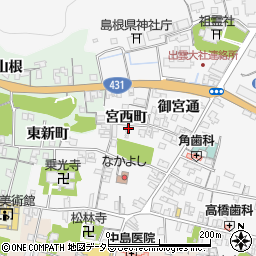 島根県出雲市大社町杵築東560-5周辺の地図