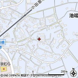 神奈川県伊勢原市池端458-17周辺の地図
